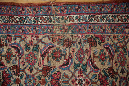 RESERVED 3x14.5 Antique Bijar Rug Runner
