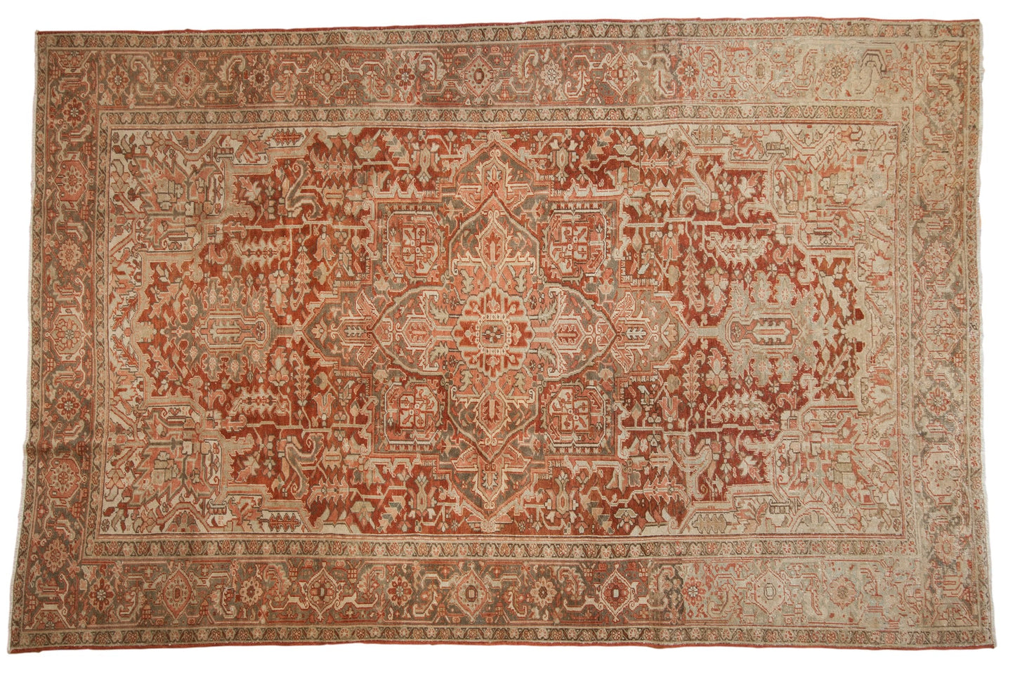 RESERVED 8x12.5 Vintage Distressed Heriz Carpet