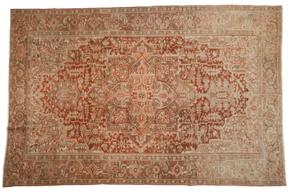 RESERVED 8x12.5 Vintage Distressed Heriz Carpet