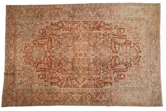 RESERVED 8x12.5 Vintage Distressed Heriz Carpet