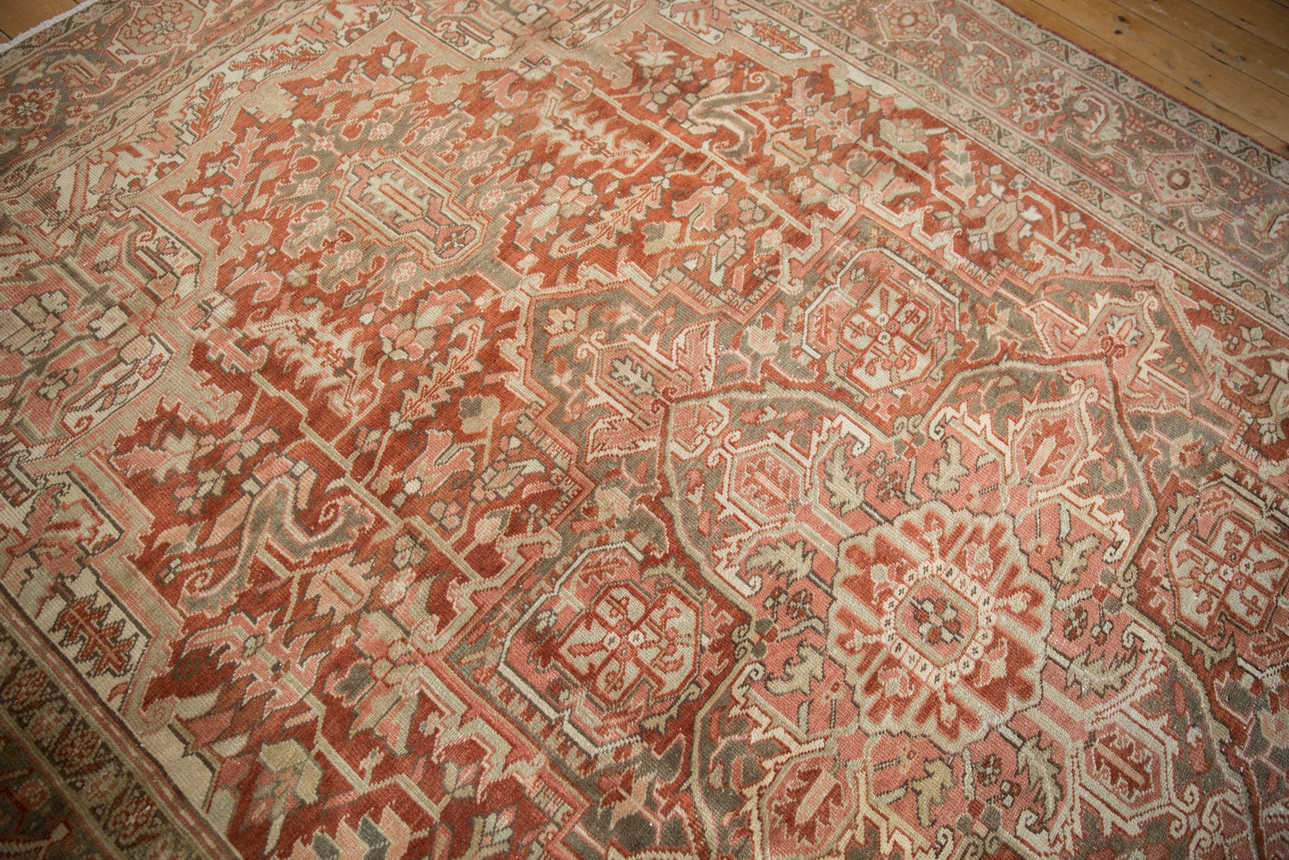 RESERVED 8x12.5 Vintage Distressed Heriz Carpet