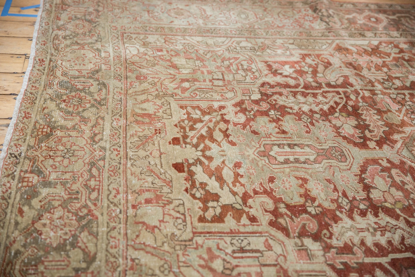 RESERVED 8x12.5 Vintage Distressed Heriz Carpet