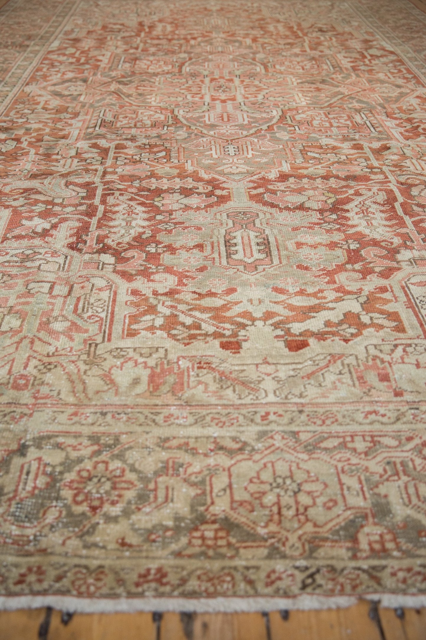 RESERVED 8x12.5 Vintage Distressed Heriz Carpet