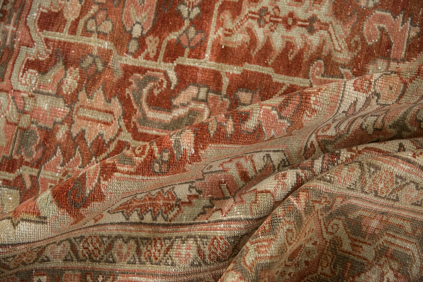 RESERVED 8x12.5 Vintage Distressed Heriz Carpet