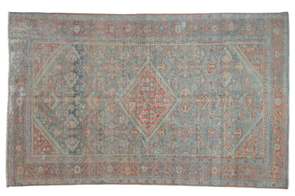 4x6.5 Vintage Distressed Mahal Rug