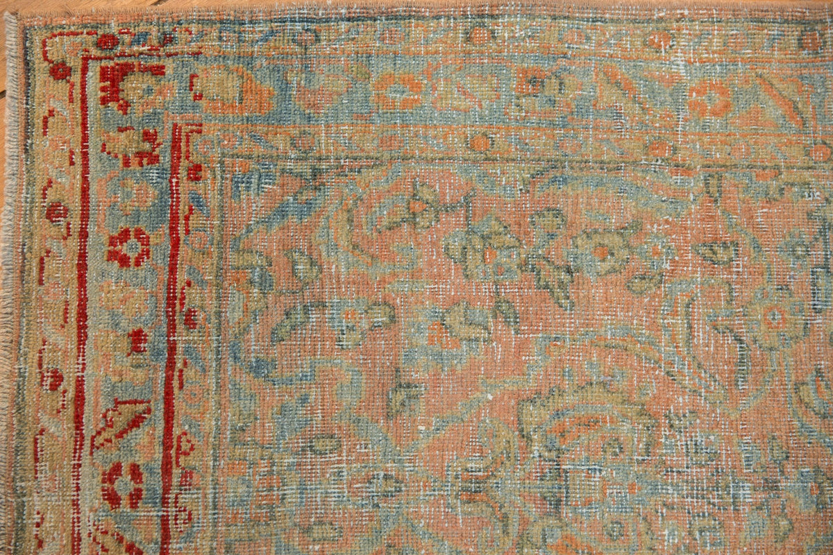 2.5x19 Vintage Distressed Sarouk Rug Runner