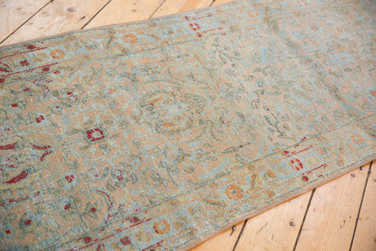 2.5x19 Vintage Distressed Sarouk Rug Runner