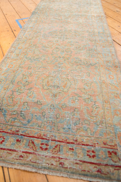 2.5x19 Vintage Distressed Sarouk Rug Runner