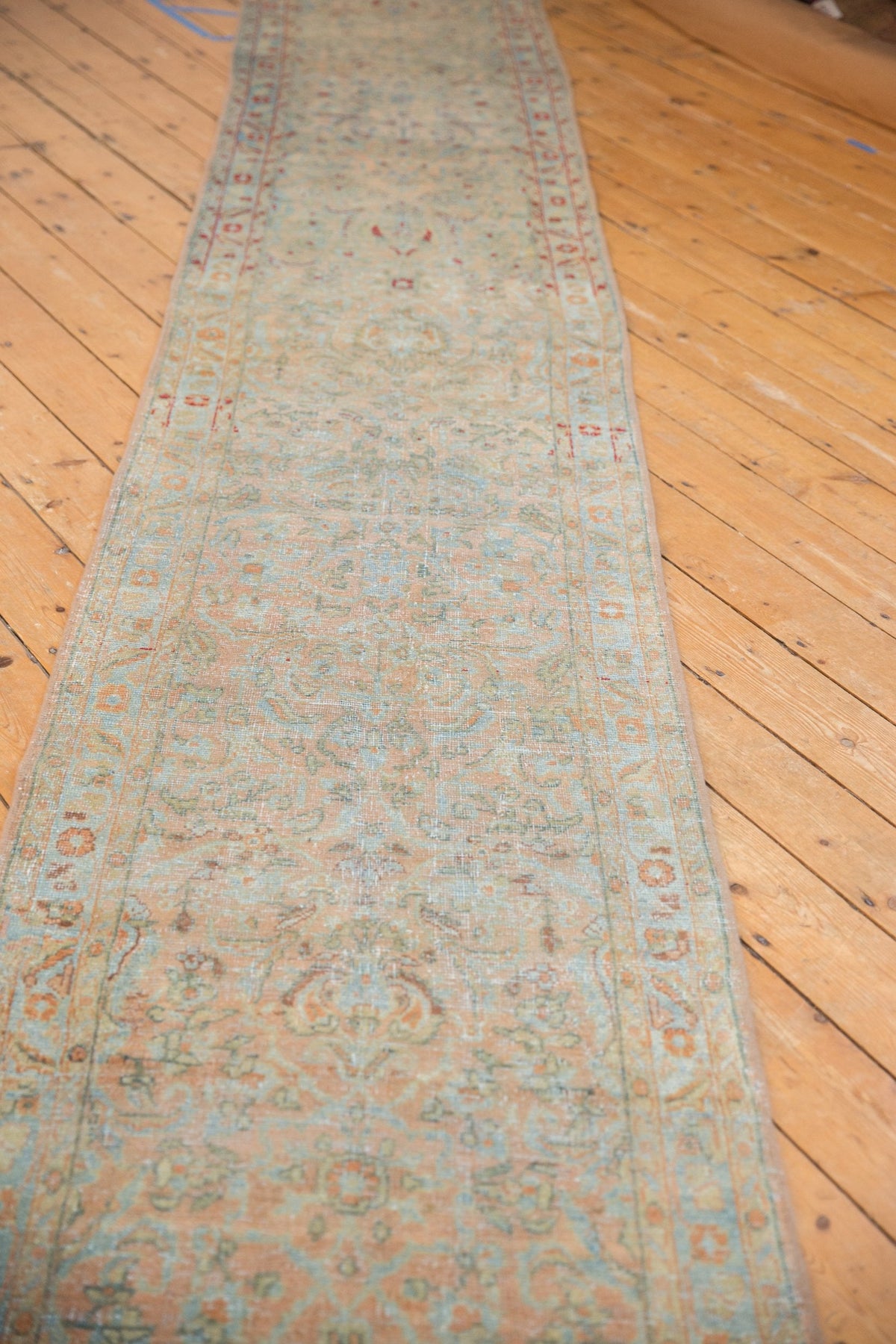 2.5x19 Vintage Distressed Sarouk Rug Runner