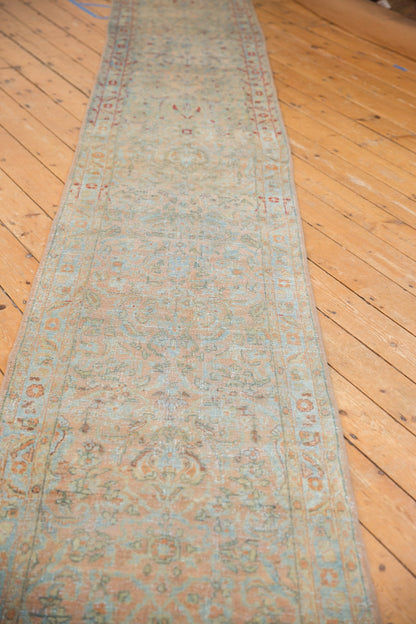 2.5x19 Vintage Distressed Sarouk Rug Runner