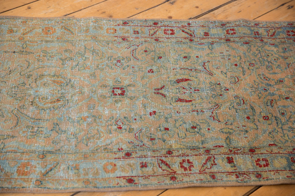 2.5x19 Vintage Distressed Sarouk Rug Runner