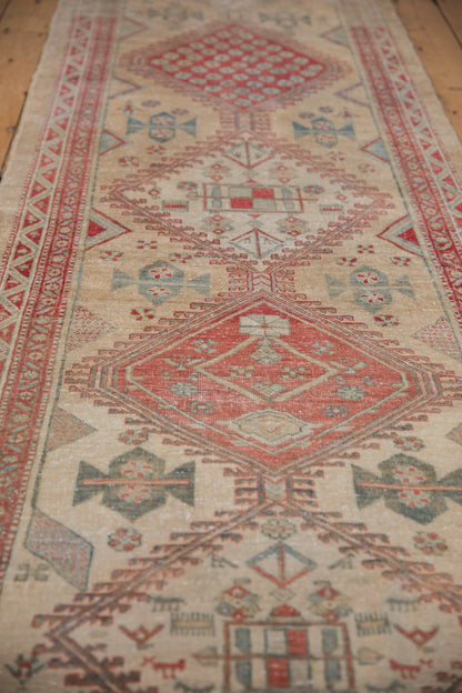 3x13.5 Vintage Distressed Serab Rug Runner