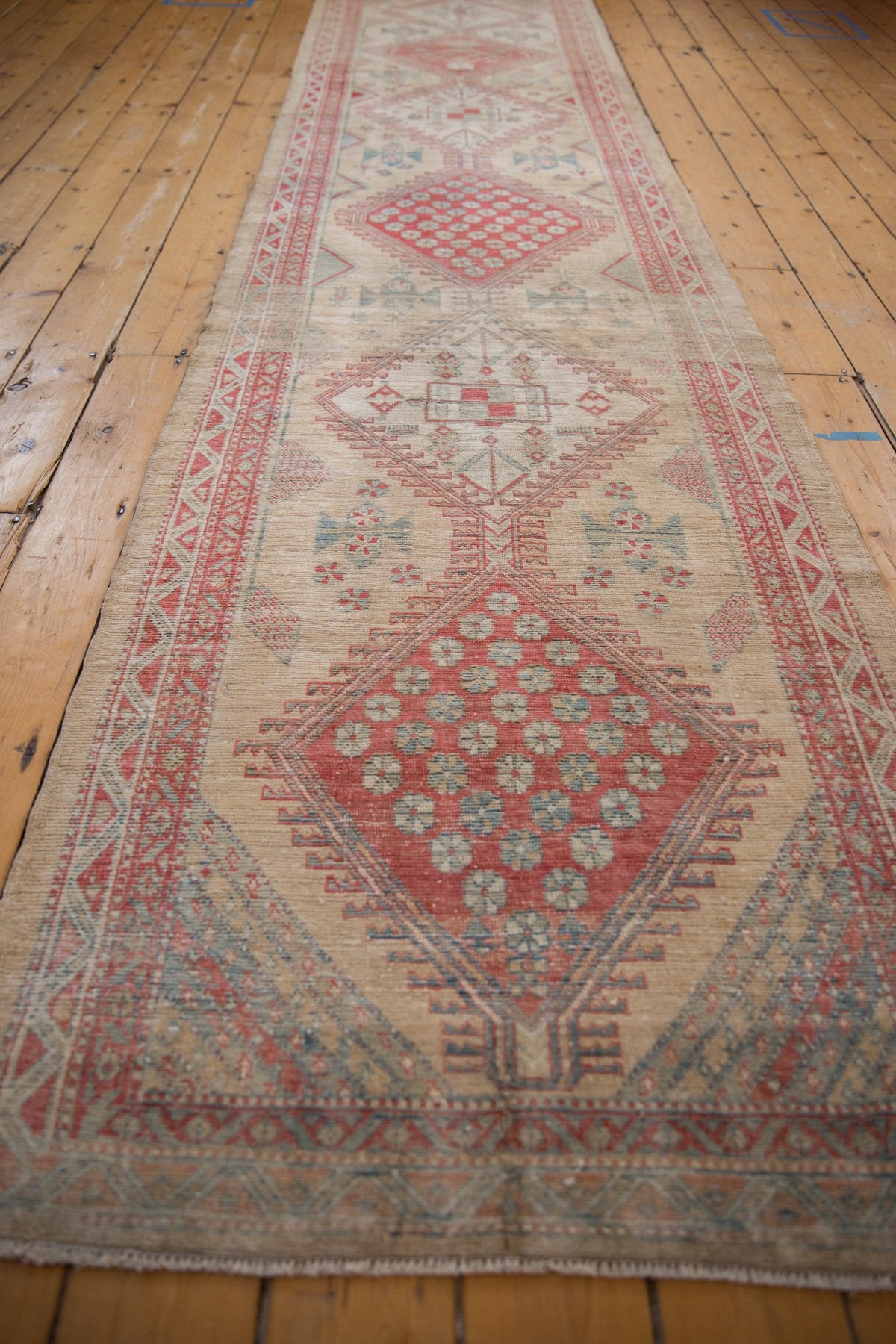 3x13.5 Vintage Distressed Serab Rug Runner