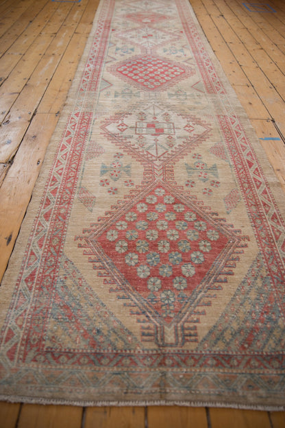3x13.5 Vintage Distressed Serab Rug Runner