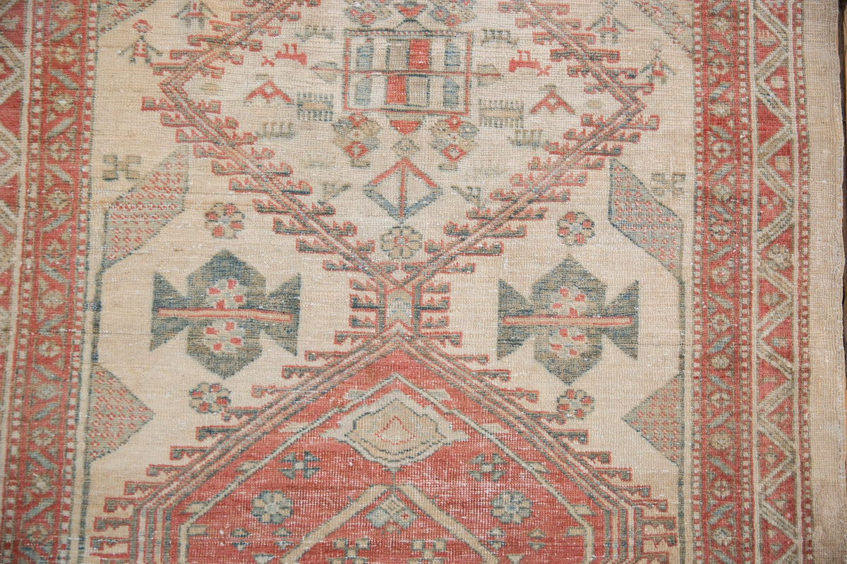 3x13.5 Vintage Distressed Serab Rug Runner