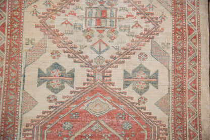 3x13.5 Vintage Distressed Serab Rug Runner