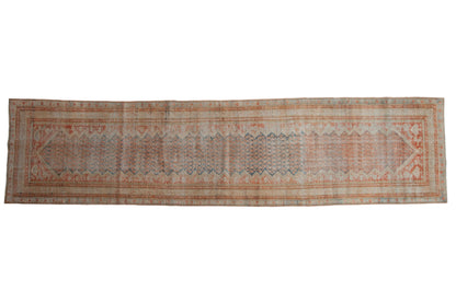 3.5x13.5 Vintage Fine Distressed Mahal Rug Runner