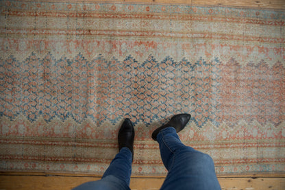 3.5x13.5 Vintage Fine Distressed Mahal Rug Runner