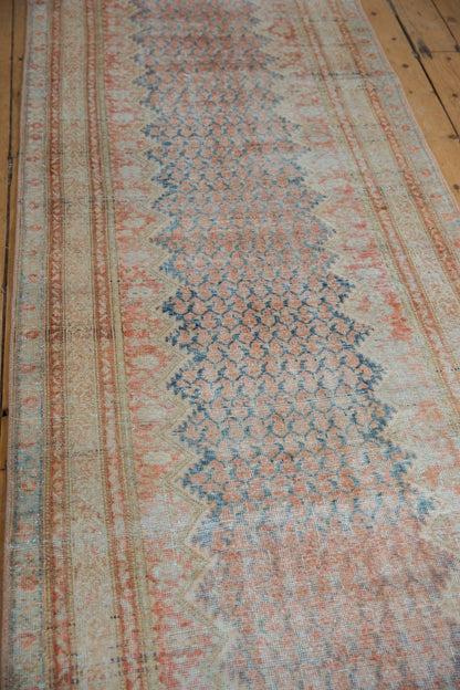 3.5x13.5 Vintage Fine Distressed Mahal Rug Runner