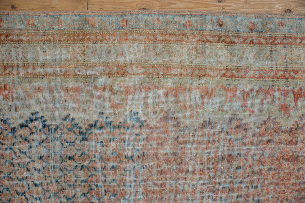 3.5x13.5 Vintage Fine Distressed Mahal Rug Runner