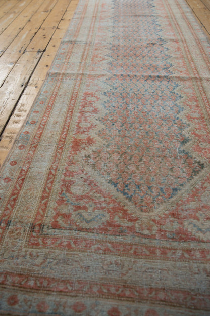 3.5x13.5 Vintage Fine Distressed Mahal Rug Runner