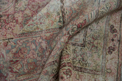 9.5x18.5 Antique Distressed Kermanshah Carpet