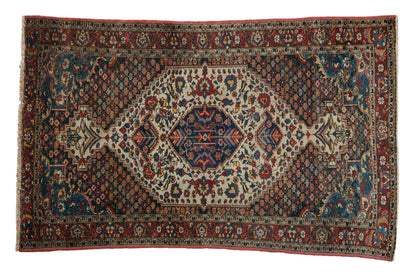 4.5x6.5 Vintage Baktiari Rug
