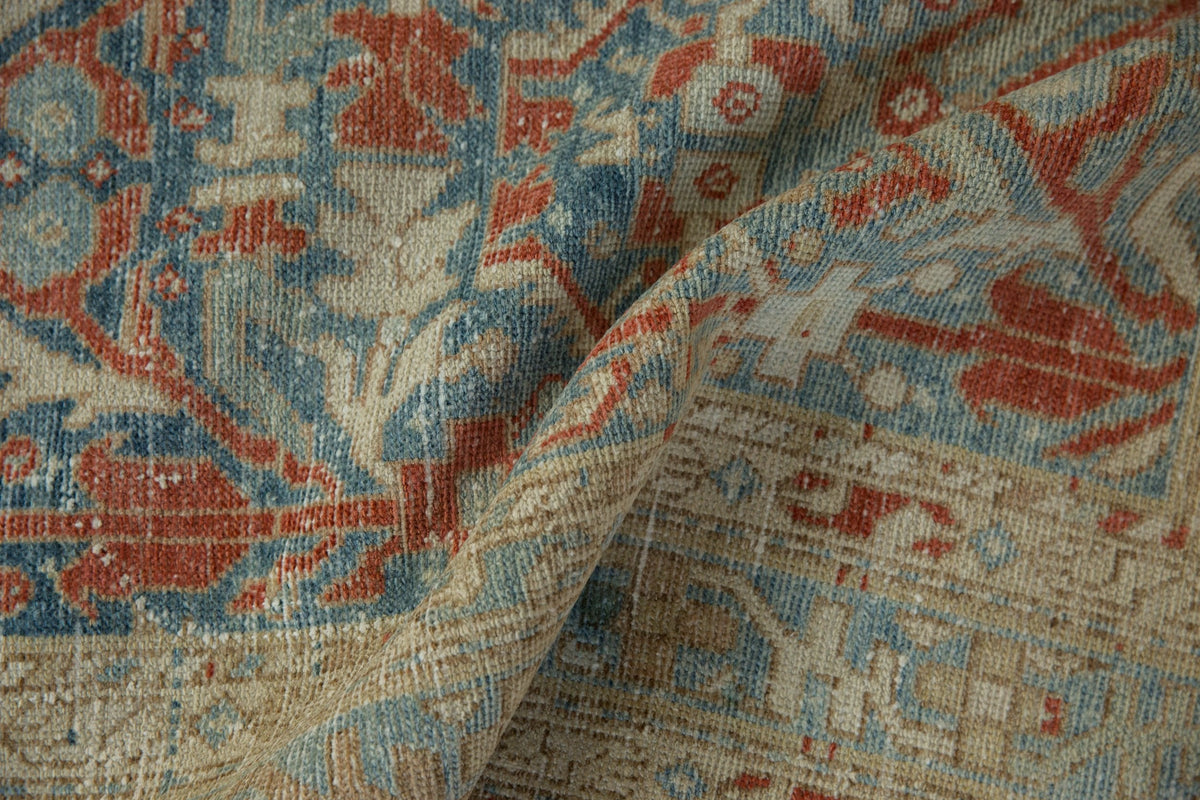 4x13.5 Vintage Distressed Hamadan Rug Runner