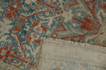 4x13.5 Vintage Distressed Hamadan Rug Runner