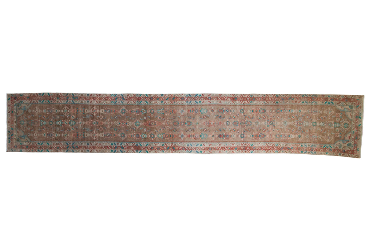 3x16 Vintage Distressed Fragment Hamadan Rug Runner