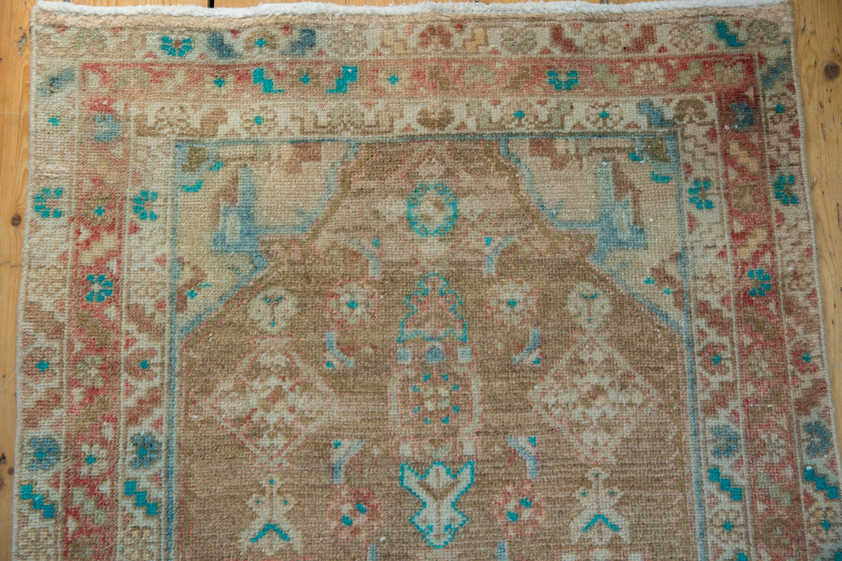 3x16 Vintage Distressed Fragment Hamadan Rug Runner