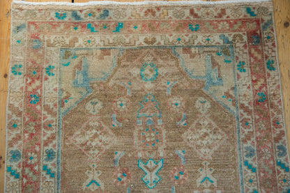 3x16 Vintage Distressed Fragment Hamadan Rug Runner