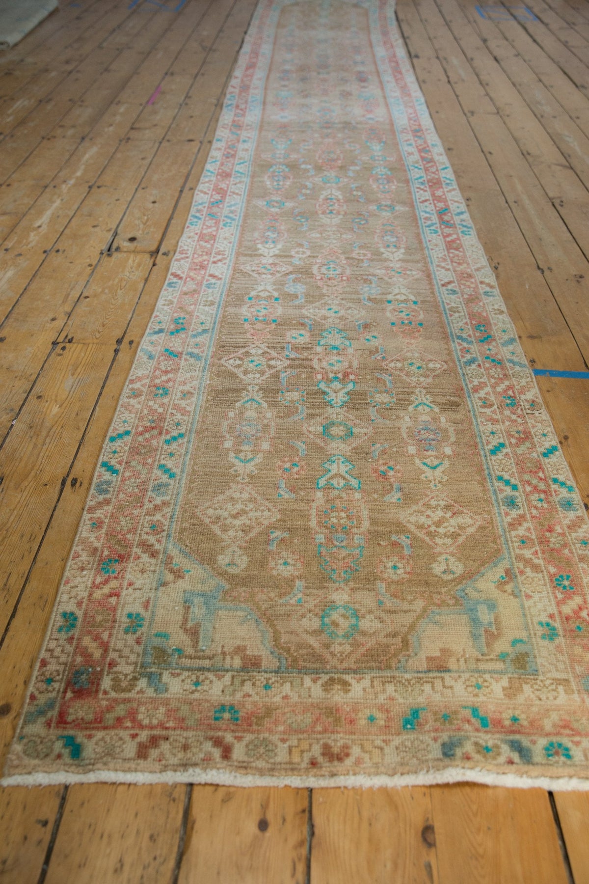 3x16 Vintage Distressed Fragment Hamadan Rug Runner