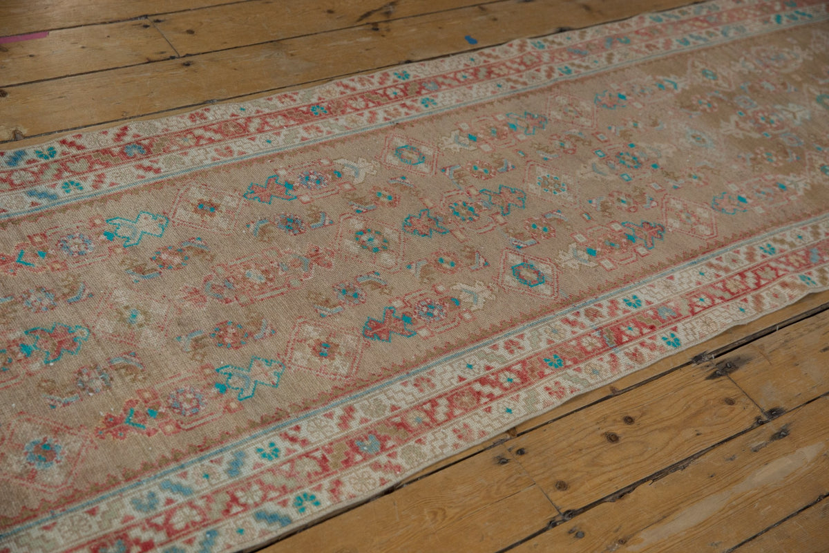 3x16 Vintage Distressed Fragment Hamadan Rug Runner
