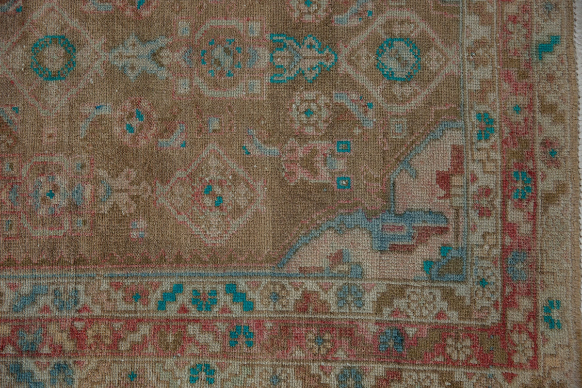 3x16 Vintage Distressed Fragment Hamadan Rug Runner