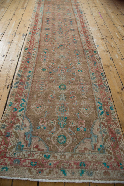 3x16 Vintage Distressed Fragment Hamadan Rug Runner