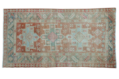3x5.5 Vintage Distressed Karaja Rug