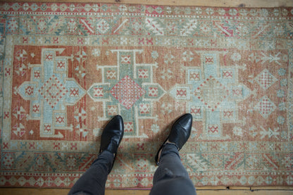 3x5.5 Vintage Distressed Karaja Rug