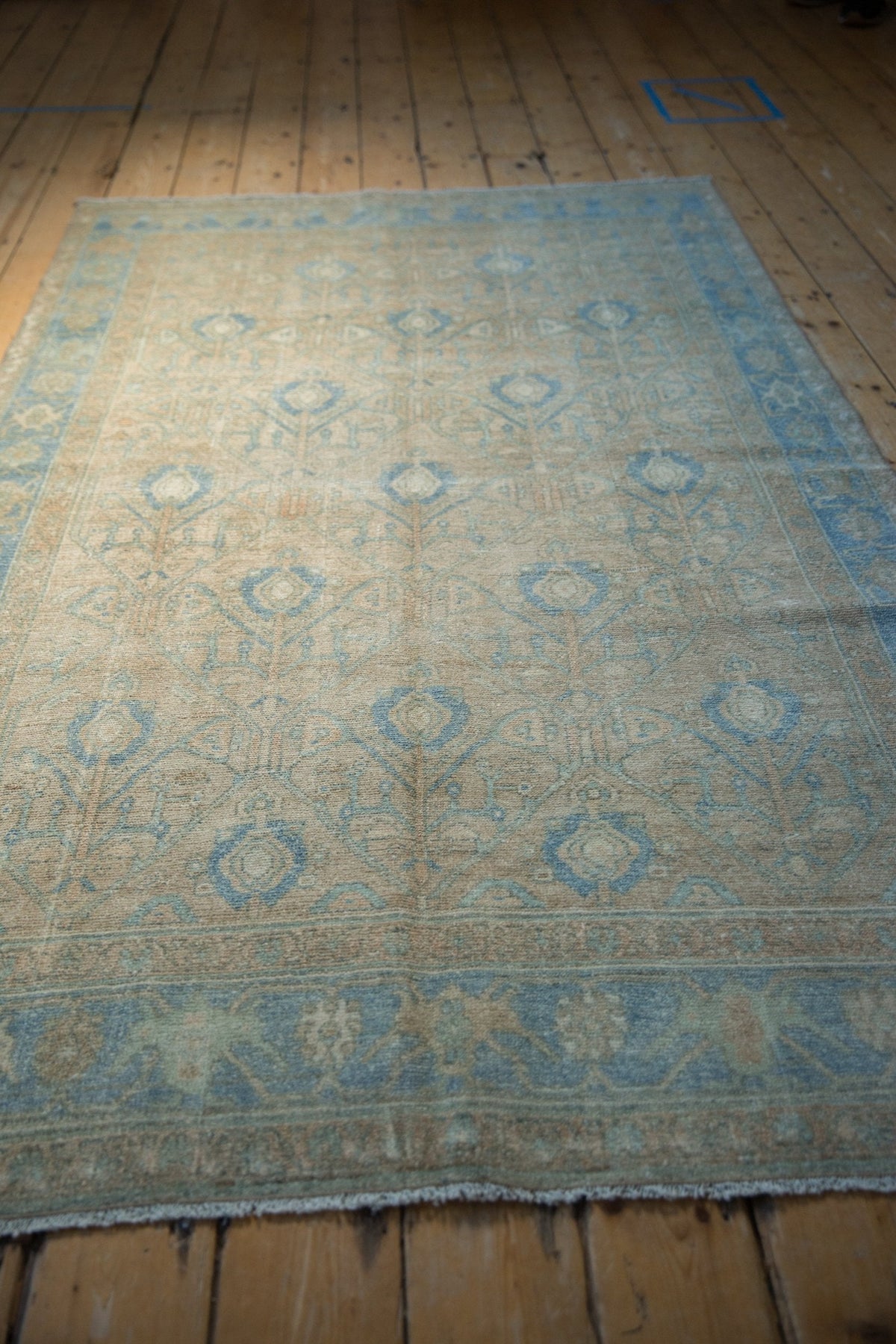 4.5x7.5 Vintage Distressed Hamadan Rug