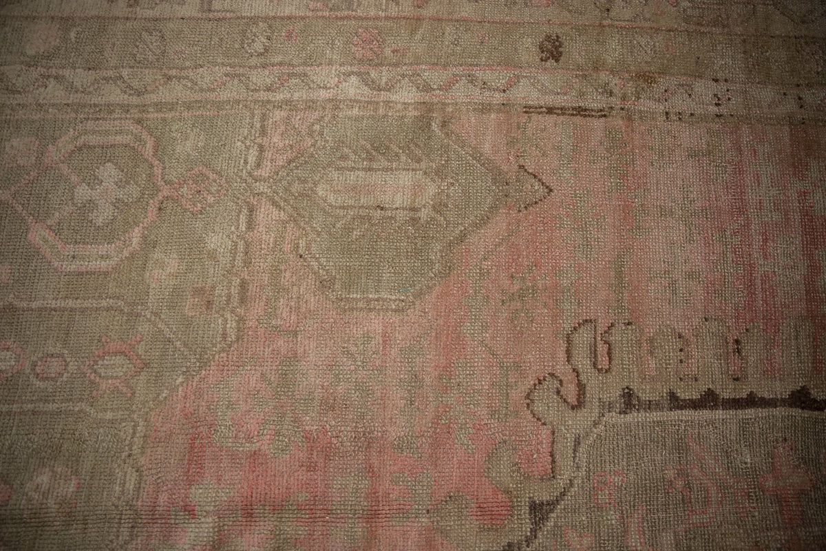 15.5x19.5 Vintage Distressed Oushak Carpet