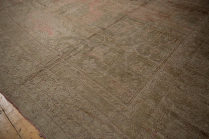 15.5x19.5 Vintage Distressed Oushak Carpet