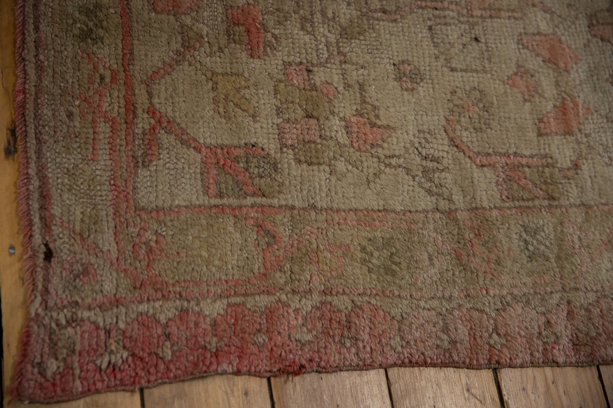 15.5x19.5 Vintage Distressed Oushak Carpet