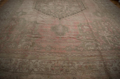 15.5x19.5 Vintage Distressed Oushak Carpet