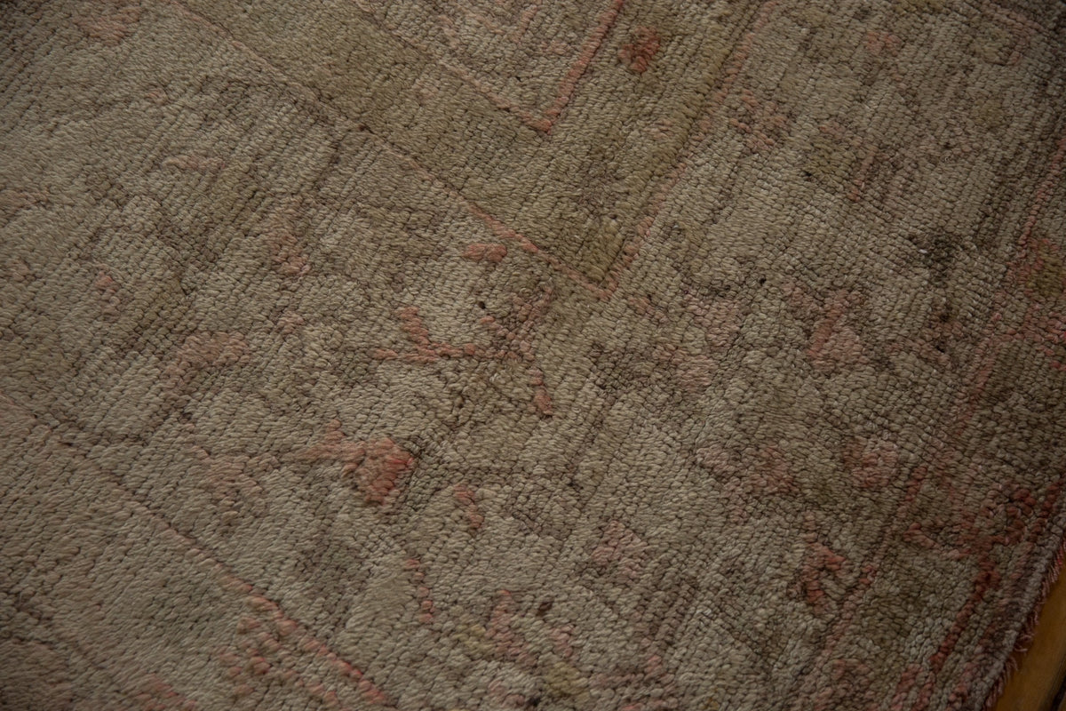 15.5x19.5 Vintage Distressed Oushak Carpet