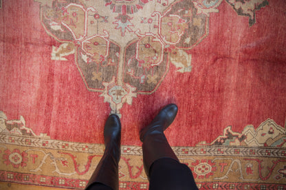 7.5x11 Vintage Distressed Oushak Carpet