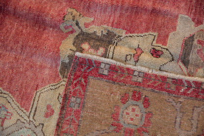 7.5x11 Vintage Distressed Oushak Carpet