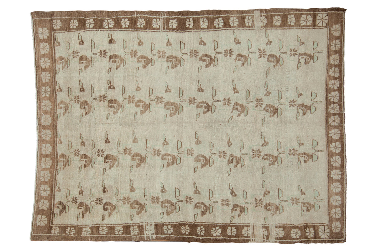 6x8.5 Vintage Distressed Oushak Carpet