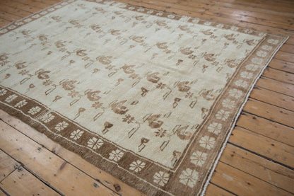 6x8.5 Vintage Distressed Oushak Carpet