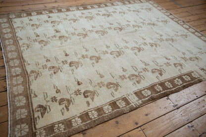6x8.5 Vintage Distressed Oushak Carpet