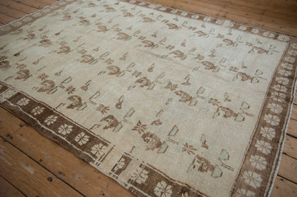 6x8.5 Vintage Distressed Oushak Carpet